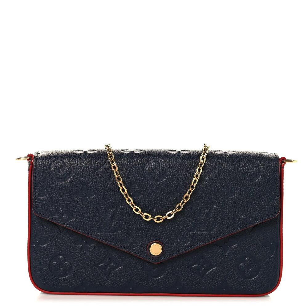 Louis Vuitton Empreinte Pochette Felicie M64099 MarineRouge 3 pieces - dc NZ2189 - Picture 2 of 10